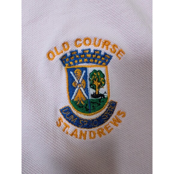 Vintage Old Course St Andrews Scotland Polo Shirt: Pink Golf Shirt Golfer Gift - Picture 2 of 8